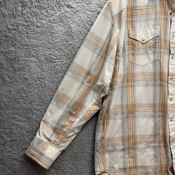 Stetson Men's 2XL Pearl Snap Western Shirt Long Sleeves Pointed Flap Pocket - Picture 3 of 11